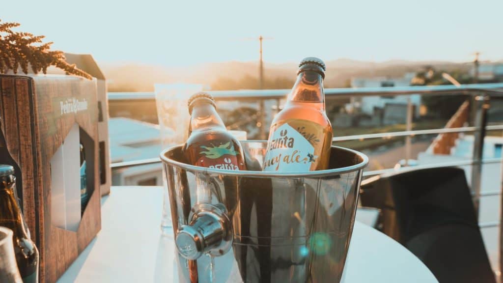 copper beverage bin for copper anniversary present