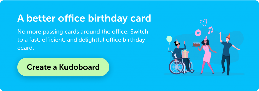 Kudoboard birthday ecard