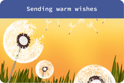Sending warm wishes Kudoboard