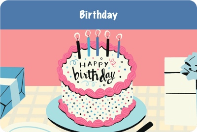 Birthday card background