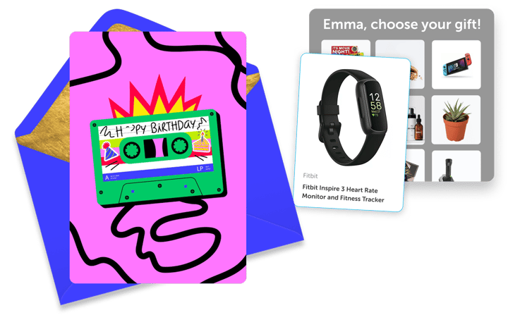 birthday cards and gifts
