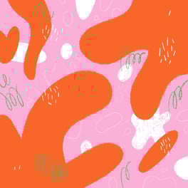 abstract pink and orange illustration