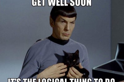 Get well soon Spock meme