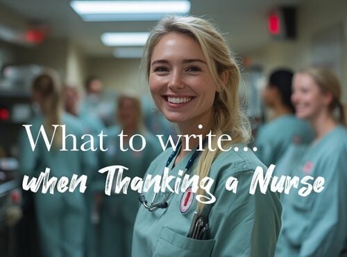 What to write in a thank you card for nurses