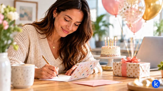 Sign a Birthday Card Without Saying Love