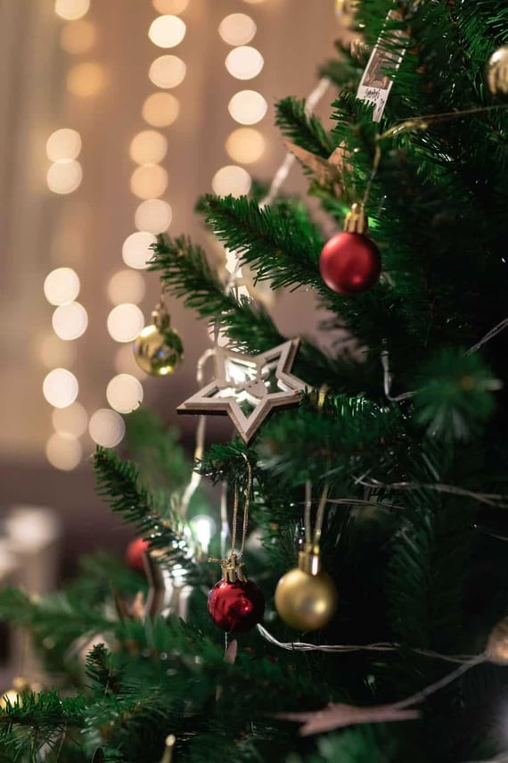 Christmas tree with ornaments