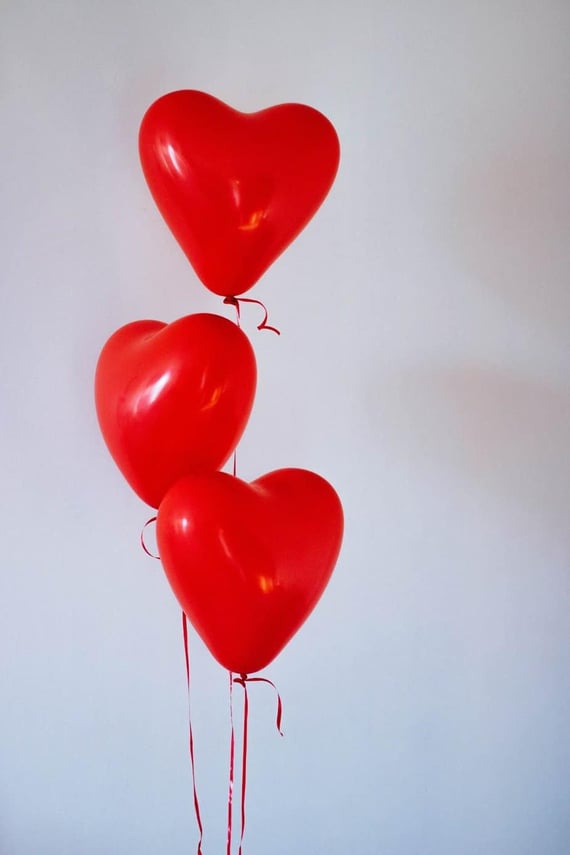Heart balloons