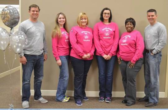 group of employees standing together