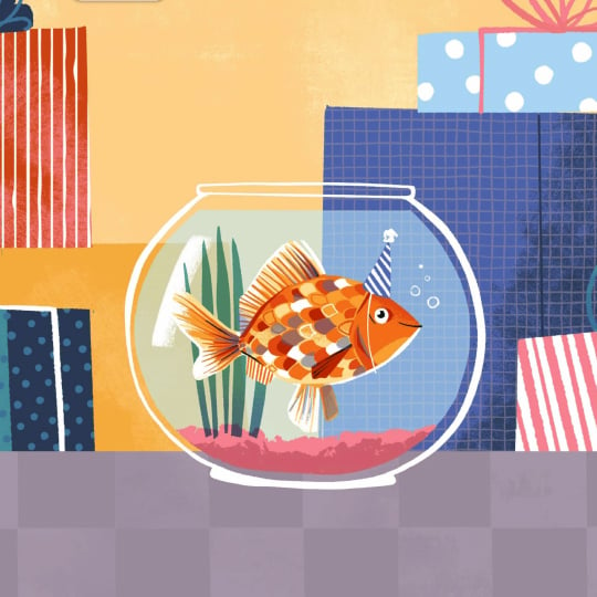 fish online birthday card