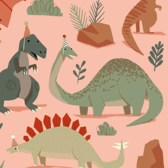 dinosaur birthday ecard design