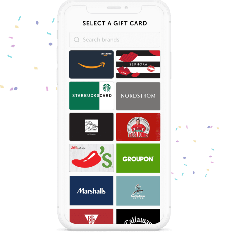 Give gift cards with online greeting cards