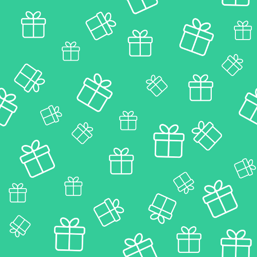 green gift background