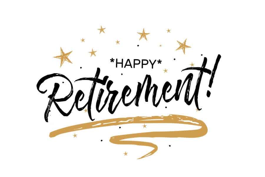 Happy retirement! message