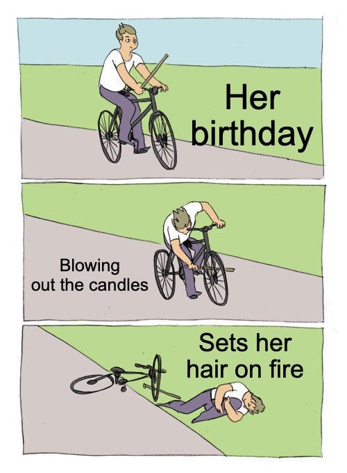 candles birthday meme for her