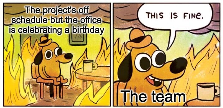 office birthday meme about missing deadlines
