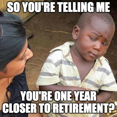 happy birthday meme for coworkers about retirement