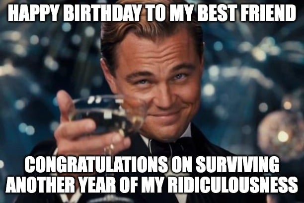 birthday meme for friend about surviving another year of ridiculousness