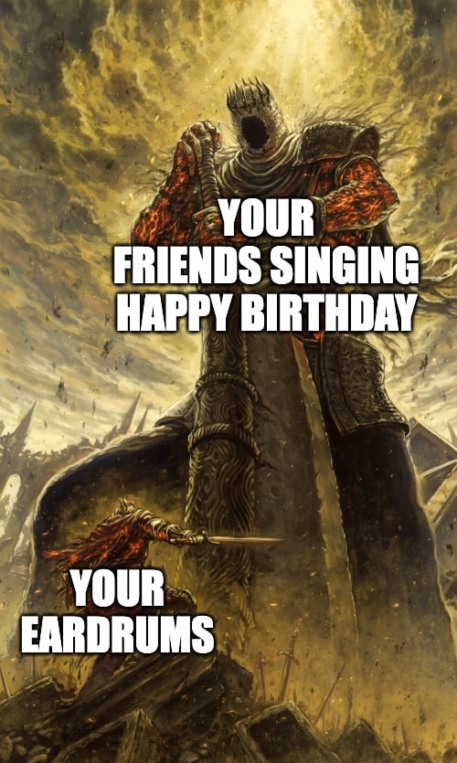 birthday meme about friends singing happy birthday
