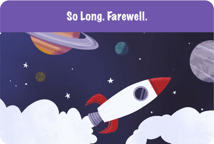 So Long. Farewell. Kudoboard