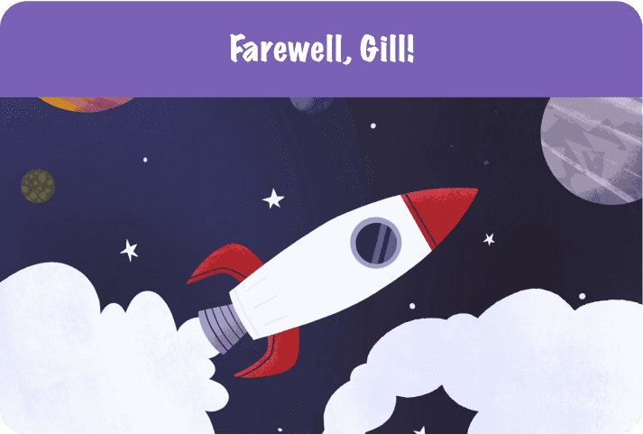 Farewell, Gill! Kudoboard