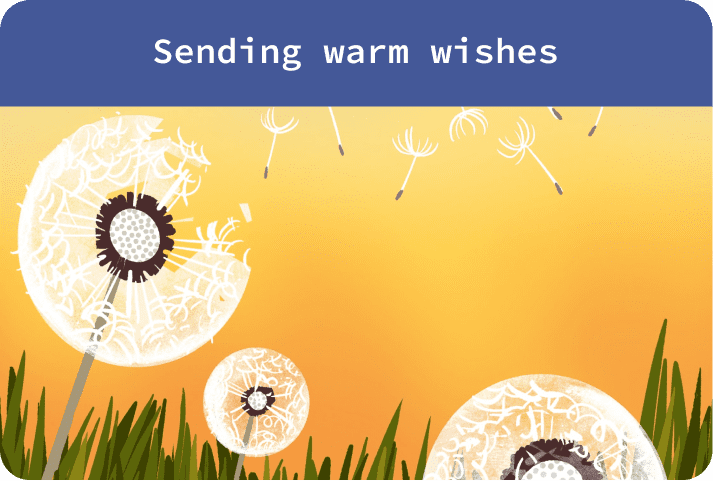 Sending warm wishes Kudoboard