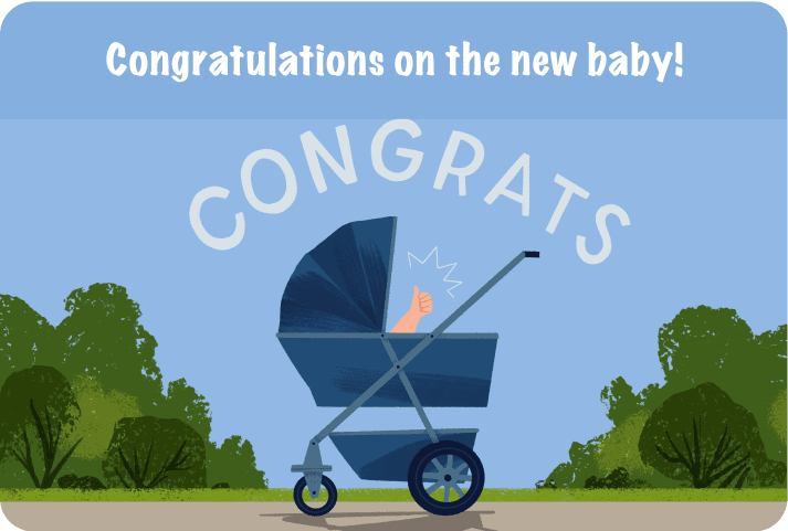 Congratulations on the new baby! Kudoboard