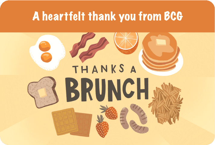 A heartfelt thank you from BCG Kudoboard