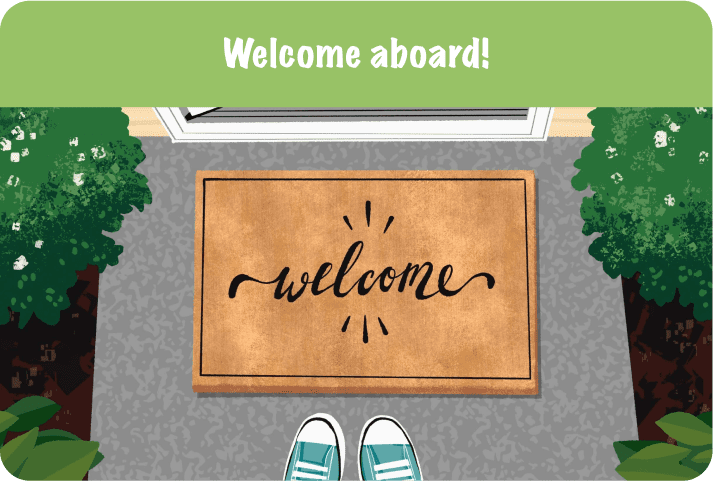 Welcome aboard! Kudoboard