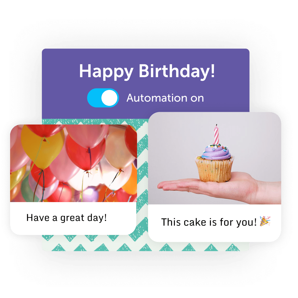 Posts on birthday and anniversary boards and automation on/off selector