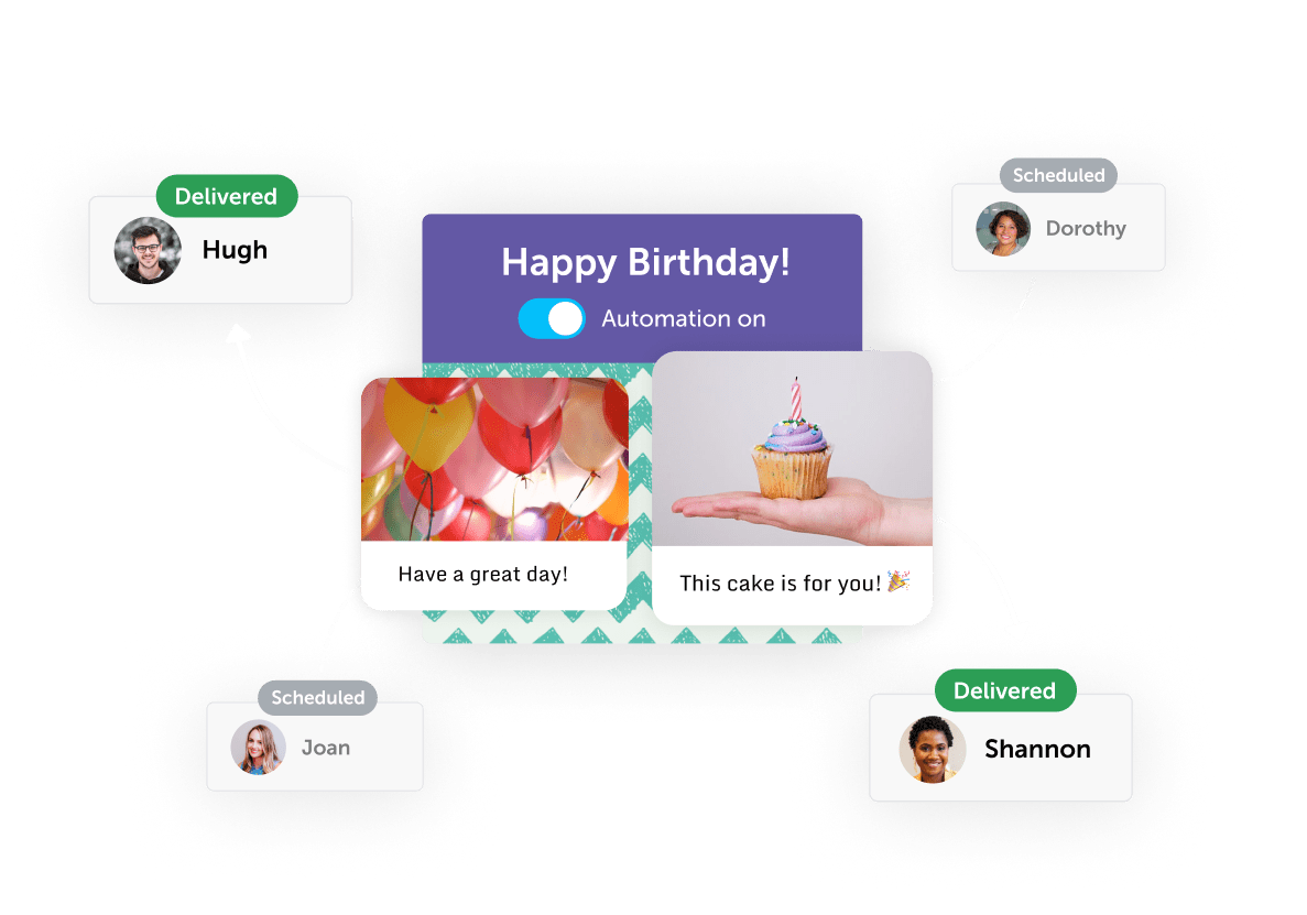 Posts on birthday and anniversary boards and automation on/off selector