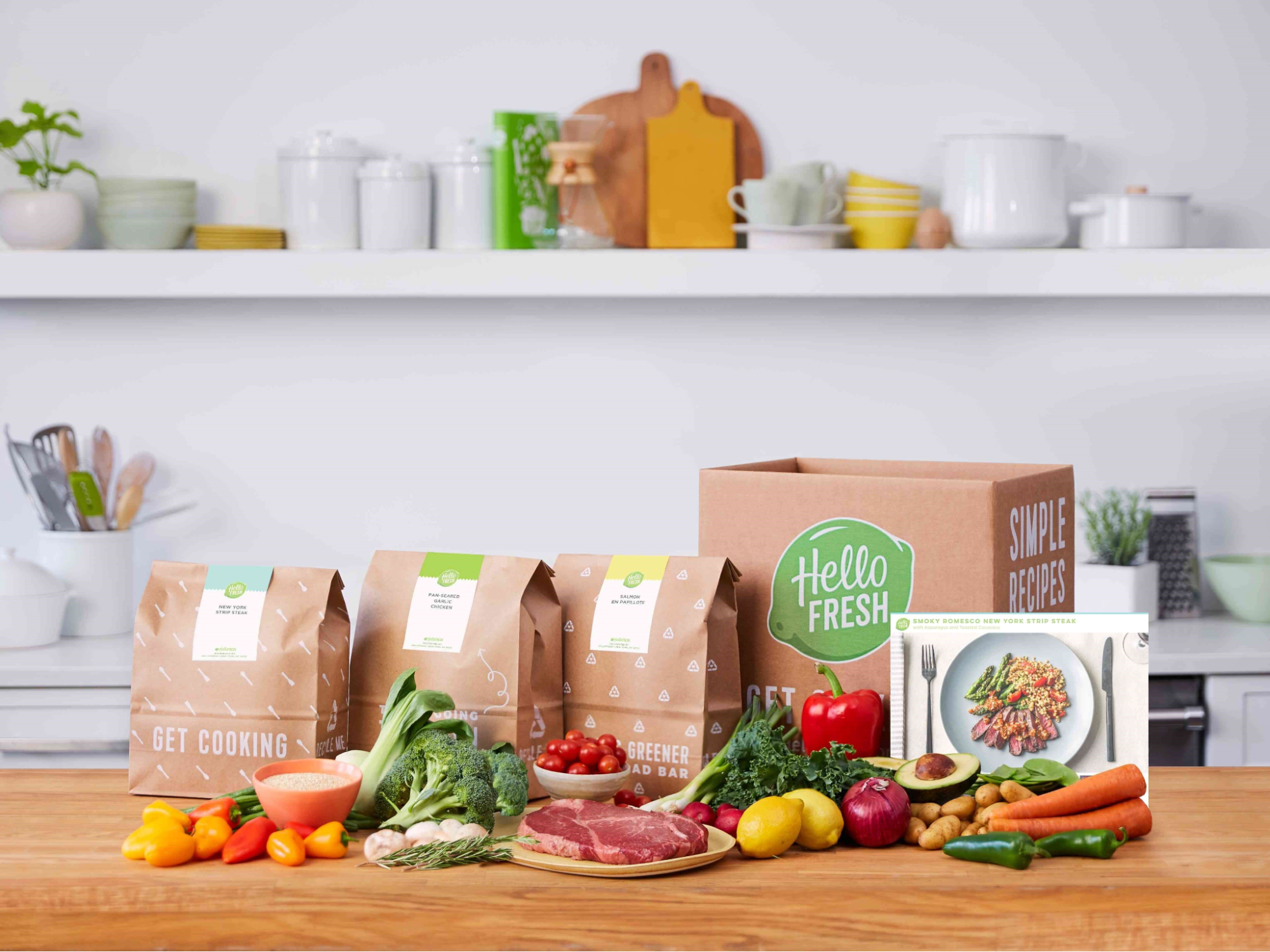 Hellofresh subscription in kitchen