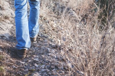 Person walking trail