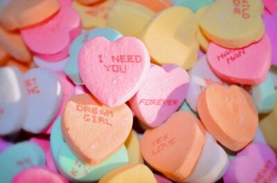 Valentine's Day conversation hearts