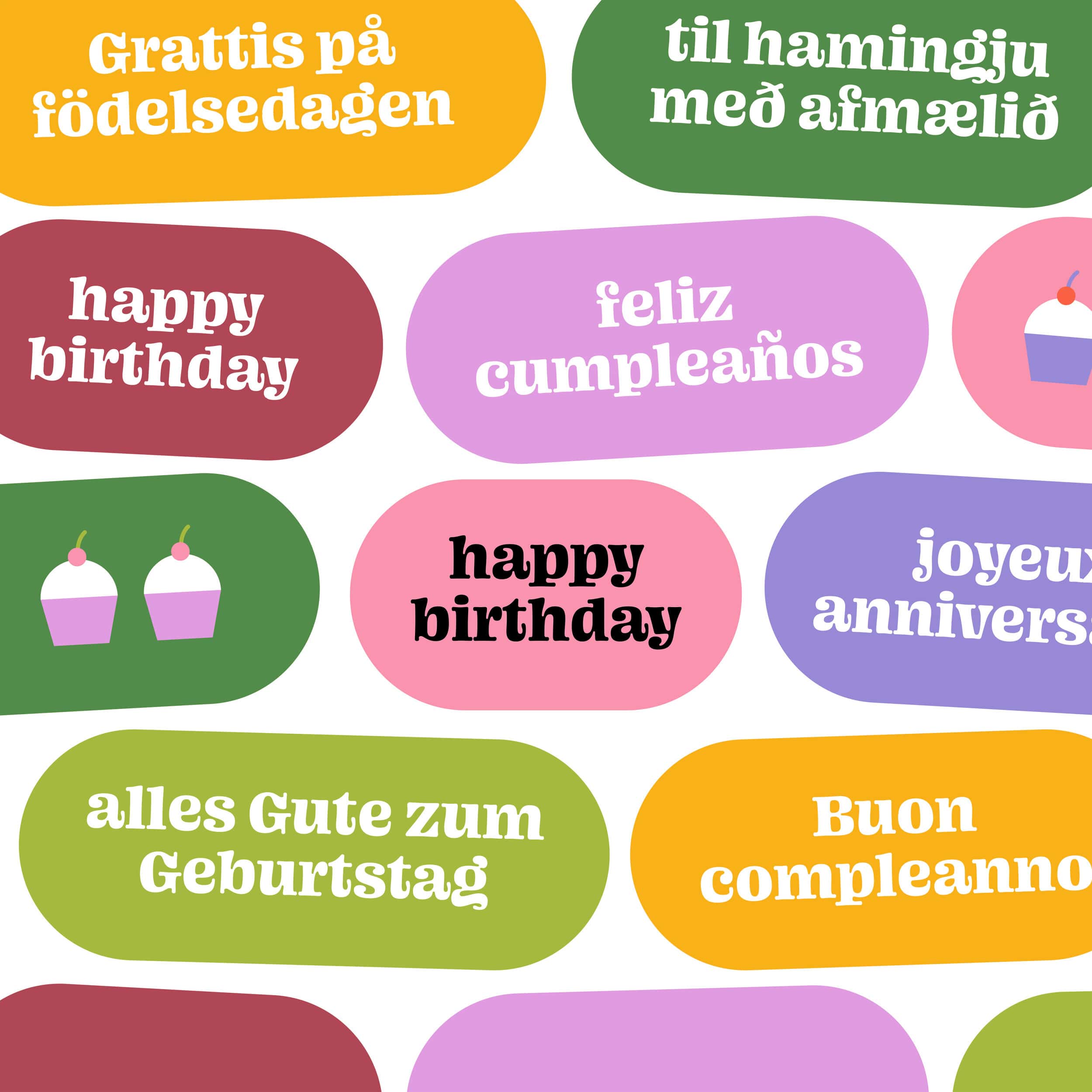 multicultural birthday card background