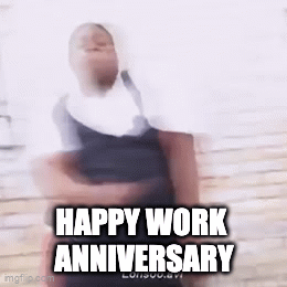 dancing happy work anniversary meme
