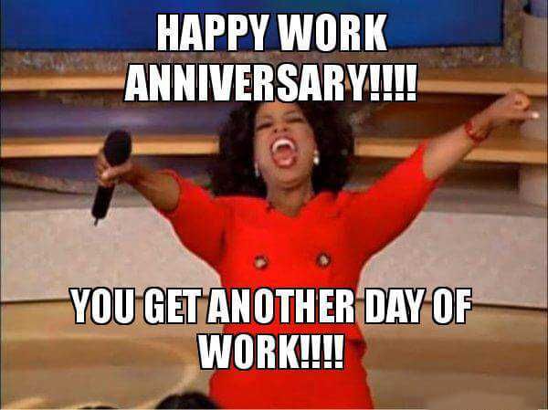 Oprah work anniversary meme