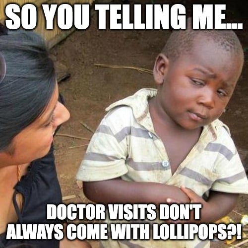 General Doctor meme about lollipops