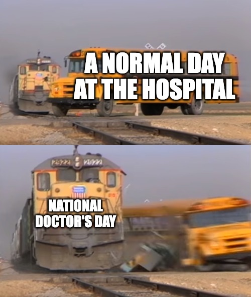 train meme about disrupting a normal workday