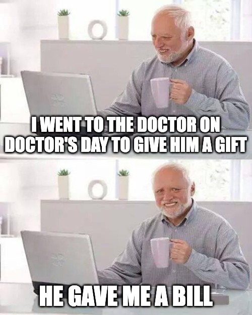 Doctor's Day meme about bill