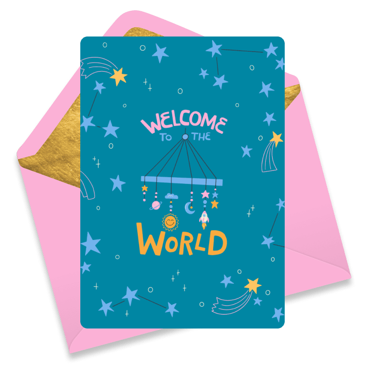 Cute new baby ecard
