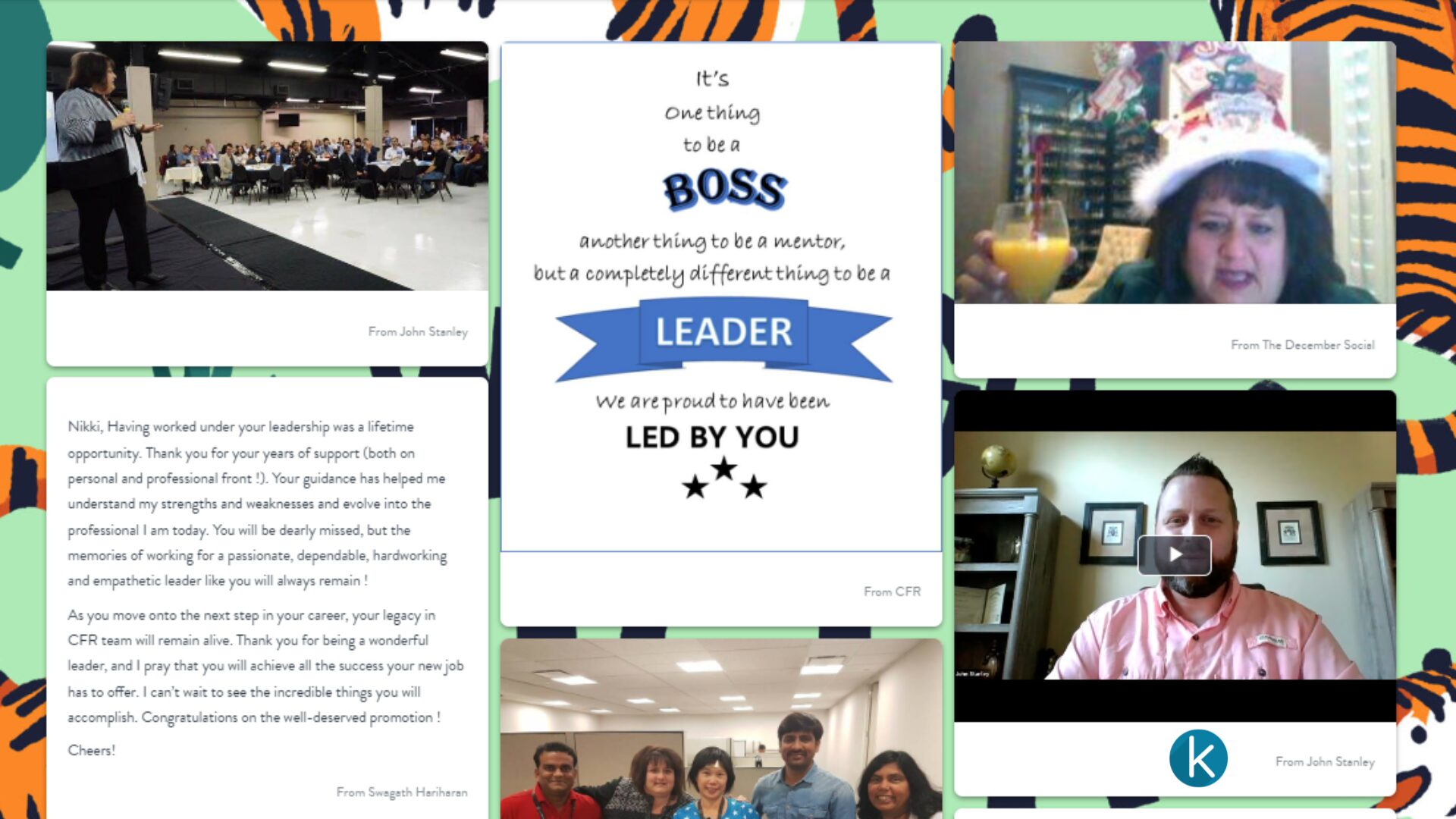 Digital Greeting Card with Kudoboard