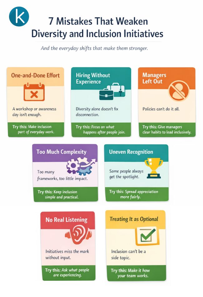 Biggest Mistakes Companies Make with Diversity and Inclusion Initiatives