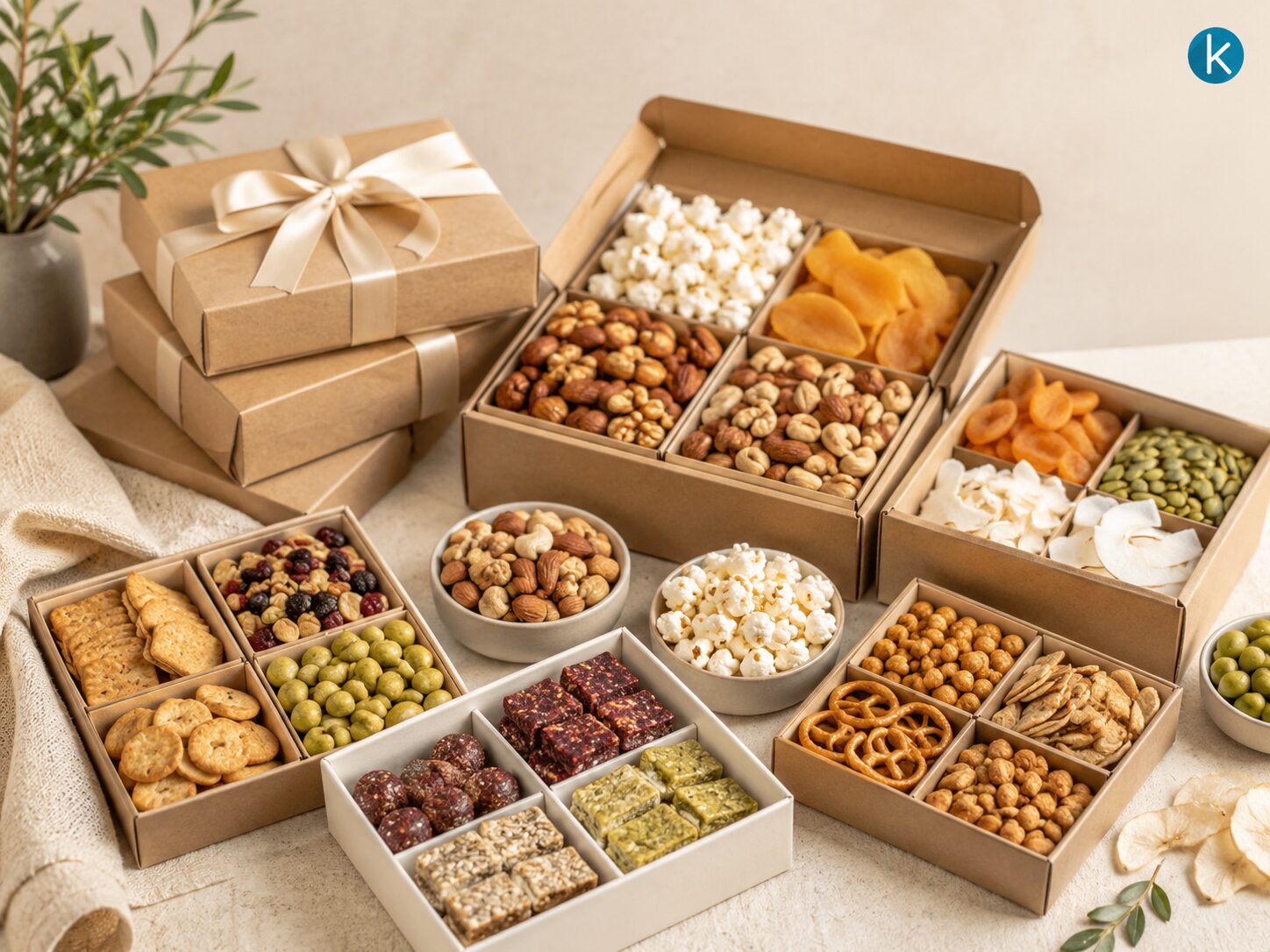 Snack boxes with dietary choice