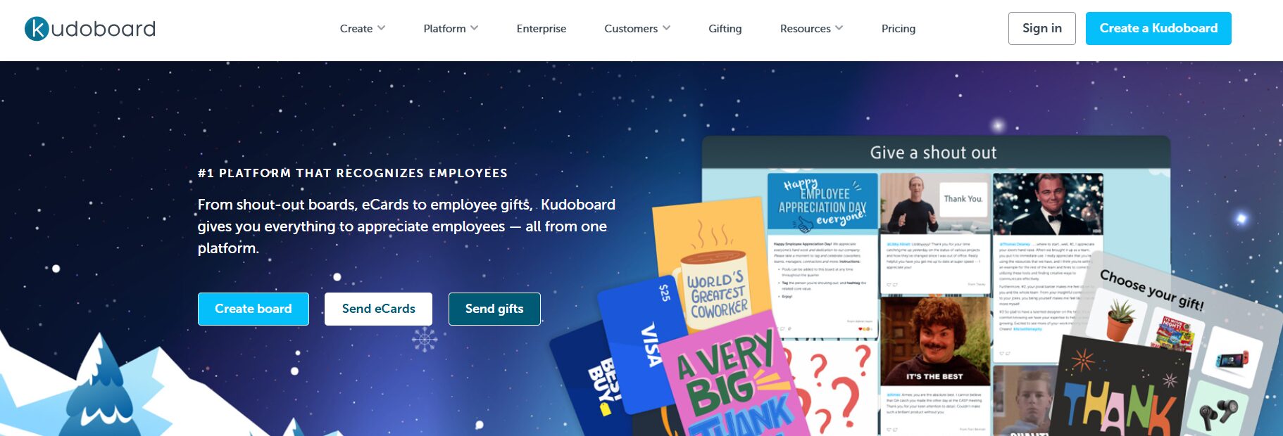 Kudoboard employee engagement software
