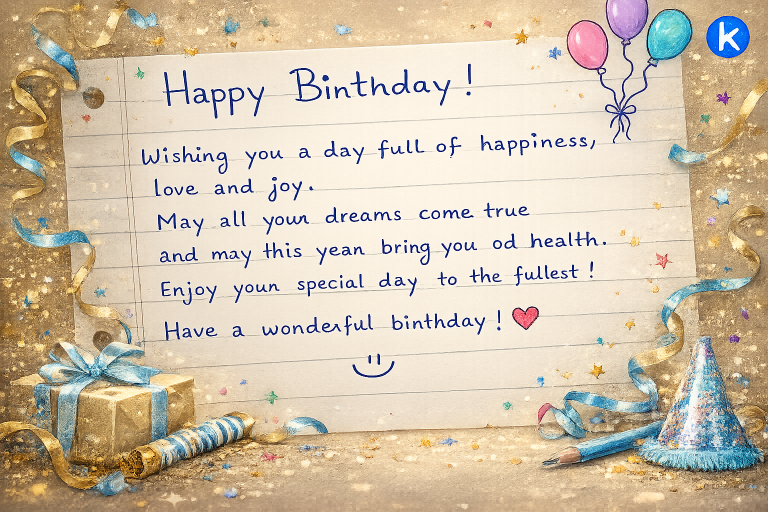 Perfect 50th Birthday Message